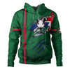 South Sydney Rabbitohs Hoodie - Happy Australia Day Flag Scratch Style