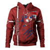 St. George Illawarra Dragons Hoodie - Happy Australia Day Flag Scratch Style