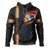 Wests Tigers Hoodie - Happy Australia Day Flag Scratch Style