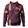 Brisbane Broncos Hoodie - Happy Australia Day Flag Scratch Style