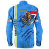 Gold Coast Titans Long Sleeve Shirt - Happy Australia Day Flag Scratch Style