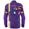 Melbourne Storm Long Sleeve Shirt - Happy Australia Day Flag Scratch Style