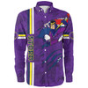 Melbourne Storm Long Sleeve Shirt - Happy Australia Day Flag Scratch Style