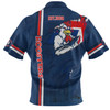 Sydney Roosters Polo Shirt - Happy Australia Day Flag Scratch Style