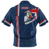 Sydney Roosters Polo Shirt - Happy Australia Day Flag Scratch Style