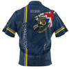 North Queensland Cowboys Polo Shirt - Happy Australia Day Flag Scratch Style