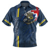North Queensland Cowboys Polo Shirt - Happy Australia Day Flag Scratch Style