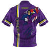 Melbourne Storm Polo Shirt - Happy Australia Day Flag Scratch Style