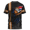 Wests Tigers T-Shirt - Happy Australia Day Flag Scratch Style