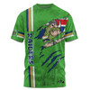 Canberra Raiders T-Shirt - Happy Australia Day Flag Scratch Style