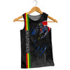 Penrith Panthers Men Singlet - Happy Australia Day Flag Scratch Style