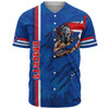 Newcastle Knights Baseball Shirt - Happy Australia Day Flag Scratch Style