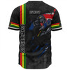 Penrith Panthers Baseball Shirt - Happy Australia Day Flag Scratch Style