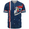 Sydney Roosters Baseball Shirt - Happy Australia Day Flag Scratch Style