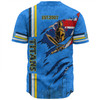 Gold Coast Titans Baseball Shirt - Happy Australia Day Flag Scratch Style