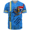 Gold Coast Titans Baseball Shirt - Happy Australia Day Flag Scratch Style
