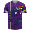 Melbourne Storm Baseball Shirt - Happy Australia Day Flag Scratch Style