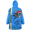 Gold Coast Titans Snug Hoodie - Happy Australia Day Flag Scratch Style