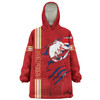 Redcliffe Dolphins Snug Hoodie - Happy Australia Day Flag Scratch Style