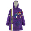 Melbourne Storm Snug Hoodie - Happy Australia Day Flag Scratch Style