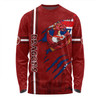 St. George Illawarra Dragons Long Sleeve T-shirt - Happy Australia Day Flag Scratch Style