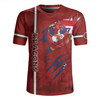 St. George Illawarra Dragons Rugby Jersey - Happy Australia Day Flag Scratch Style