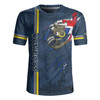 North Queensland Cowboys Rugby Jersey - Happy Australia Day Flag Scratch Style