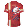 Redcliffe Dolphins Rugby Jersey - Happy Australia Day Flag Scratch Style