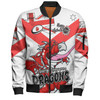 St. George Illawarra Dragons Bomber Jacket - Happy Australia Day We Are One And Free