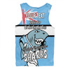 Cronulla-Sutherland Sharks Men Singlet - Happy Australia Day We Are One And Free