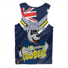 North Queensland Cowboys Men Singlet - Happy Australia Day We Are One And Free
