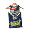 North Queensland Cowboys Men Singlet - Happy Australia Day We Are One And Free