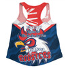 Sydney Roosters Women Racerback Singlet - Happy Australia Day We Are One And Free