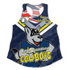 North Queensland Cowboys Women Racerback Singlet - Happy Australia Day We Are One And Free