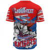 Newcastle Knights Baseball Shirt - Happy Australia Day We Are One And Free