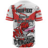 St. George Illawarra Dragons Baseball Shirt - Happy Australia Day We Are One And Free