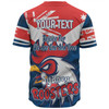 Sydney Roosters Baseball Shirt - Happy Australia Day We Are One And Free