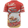 Redcliffe Dolphins Baseball Shirt - Happy Australia Day We Are One And Free