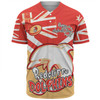 Redcliffe Dolphins Baseball Shirt - Happy Australia Day We Are One And Free