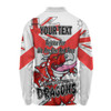 St. George Illawarra Dragons Long Sleeve Polo Shirt - Happy Australia Day We Are One And Free