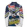 North Queensland Cowboys Long Sleeve Polo Shirt - Happy Australia Day We Are One And Free
