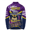 Melbourne Storm Long Sleeve Polo Shirt - Happy Australia Day We Are One And Free