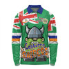 Canberra Raiders Long Sleeve Polo Shirt - Happy Australia Day We Are One And Free