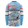 Cronulla-Sutherland Sharks Long Sleeve T-shirt - Happy Australia Day We Are One And Free