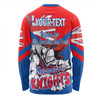 Newcastle Knights Long Sleeve T-shirt - Happy Australia Day We Are One And Free