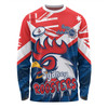 Sydney Roosters Long Sleeve T-shirt - Happy Australia Day We Are One And Free