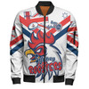Sydney Roosters Bomber Jacket - Happy Australia Day We Are One And Free V2