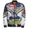 North Queensland Cowboys Bomber Jacket - Happy Australia Day We Are One And Free V2