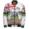 Canberra Raiders Bomber Jacket - Happy Australia Day We Are One And Free V2