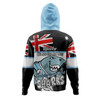 Cronulla-Sutherland Sharks Hoodie - Happy Australia Day We Are One And Free V2